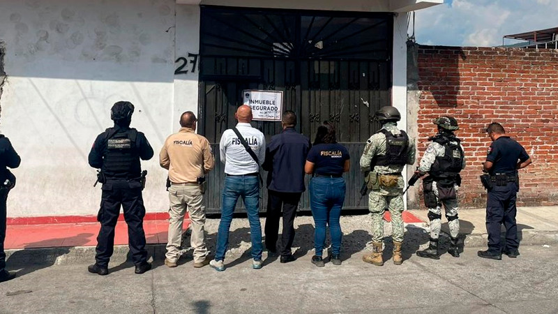 Aseguran inmueble y un vehículo con reporte de robo en Uruapan, Michoacán  