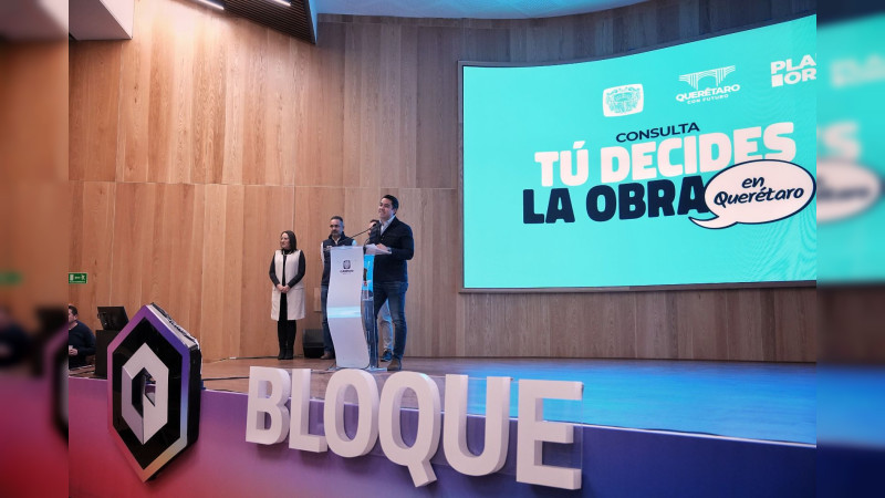 Presentan plataforma “Decide Querétaro” para elegir obras en la administración capitalina 