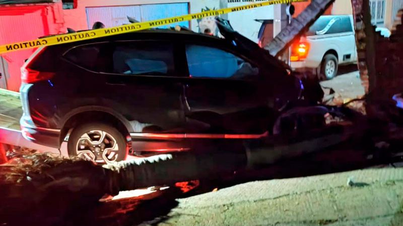 En Tocumbo, Michoacán hombre muere al accidentarse con su camioneta 