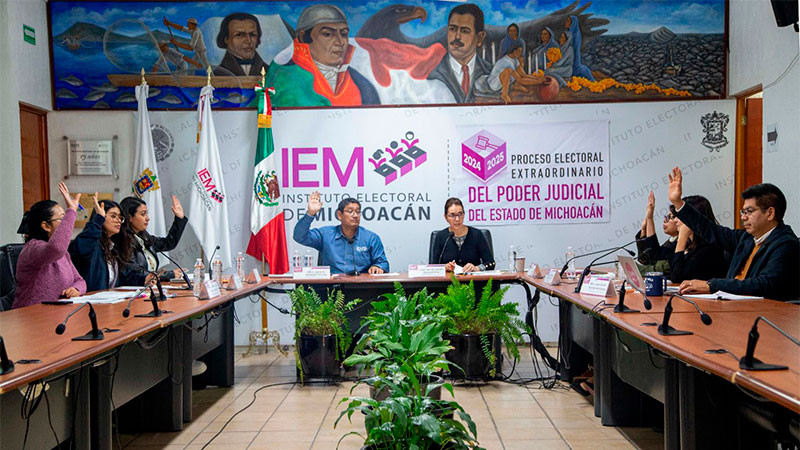 Aprueba el IEM Calendario del Proceso Electoral de personas juzgadoras de Michoacán 