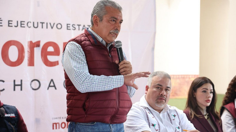 Convoca Morón a agenda de unidad para fortalecer a Morena en Michoacán  