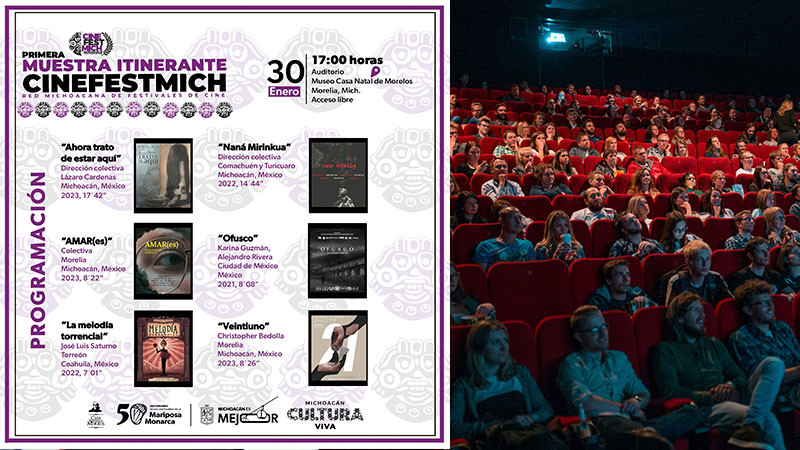 Red Michoacana de Festivales de Cine invita a la primera Muestra Itinerante Cinefestmich 