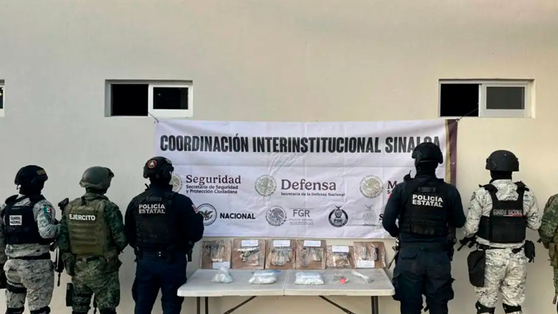 Encuentran armas, estupefacientes y dinero tras revisión en penal de Culiacán 