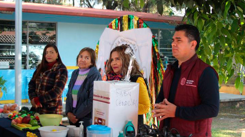 Fomenta sector salud hábitos saludables en escuelas de Morelia, Michoacán 