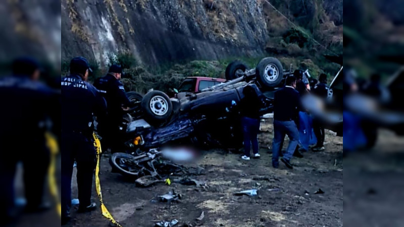 Carambola en carretera Pajacuarán – Paracho, Michoacán, deja dos muertos y un herido 