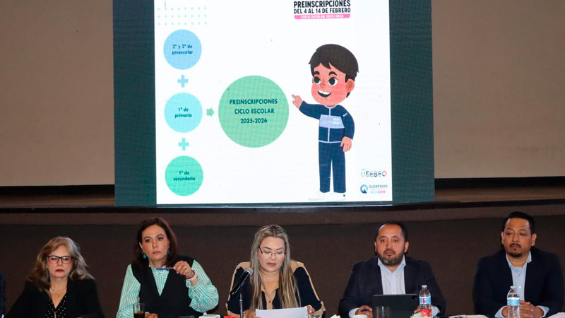 Inscripciones para ciclo escolar 2025-2026 en Querétaro será del 4 al 14 de febrero  