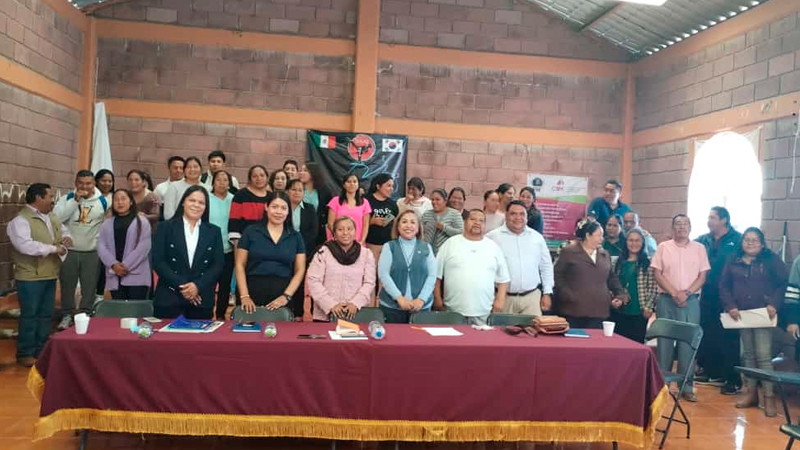 Consejo Comunal Purépecha de Carapan recibe capacitación en materia de Eliminación de la Violencia contra las Mujeres 