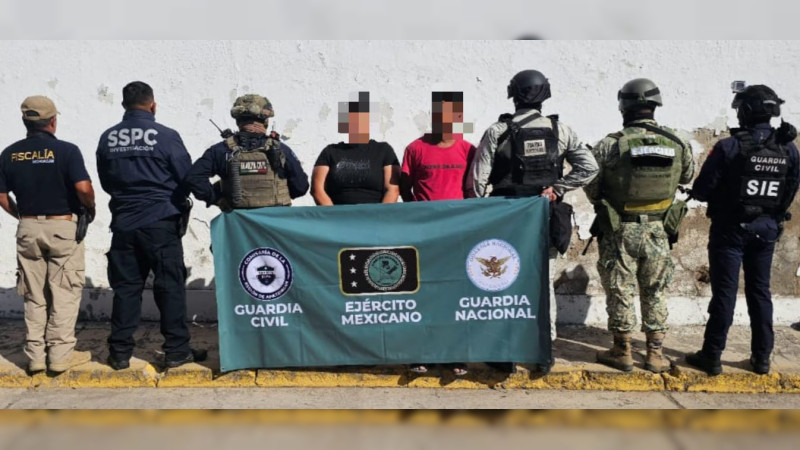 Capturan a 3 personas con droga en Buenavista, Michoacán 