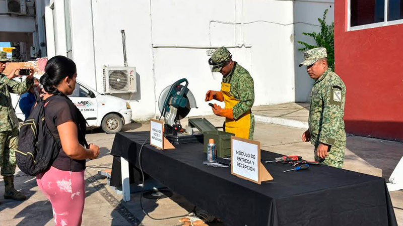 Arrancan campaña “Sí al Desarme, Sí a la Paz” en Lázaro Cárdenas, Michoacán 