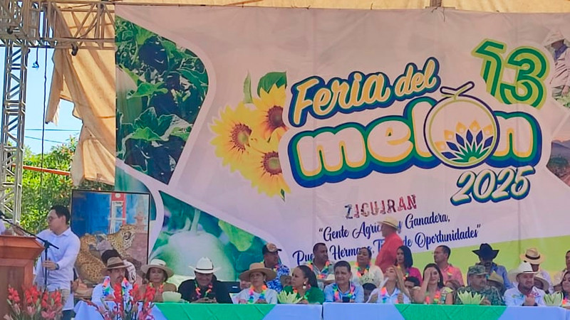 Celebran en Zicuirán la XII Feria del Melón 