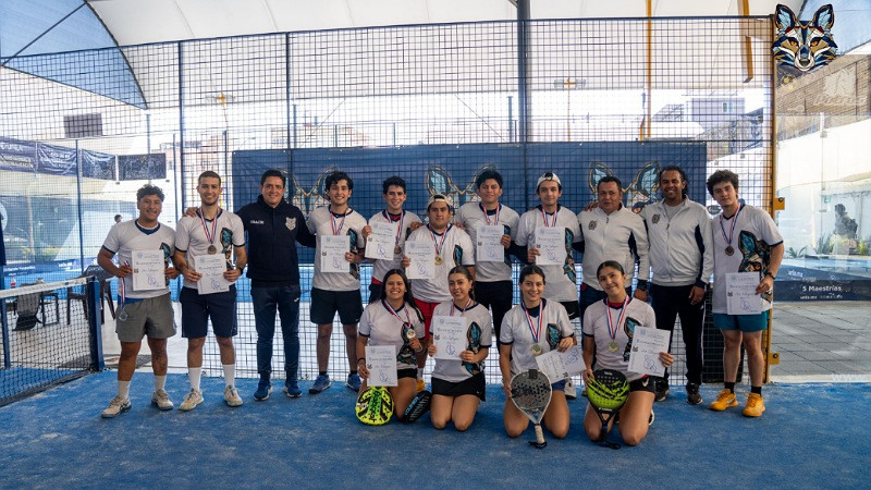 Listos las y los campeones del clasificatorio de pádel de la UMSNH 