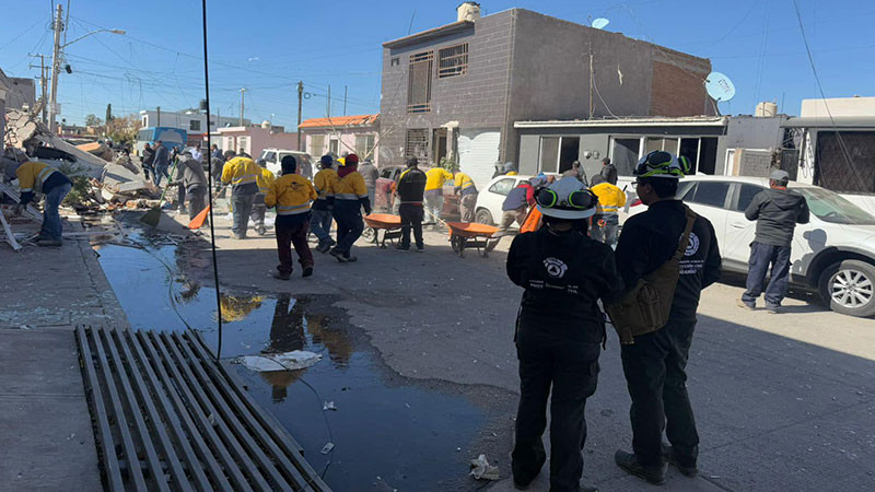 Explosión en vivienda de Durango, deja una mujer sin vida y 82 casas dañadas 