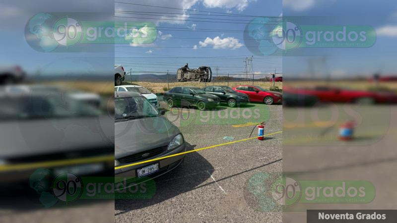 Se registra accidente en la carretera Salvatierra-Celaya