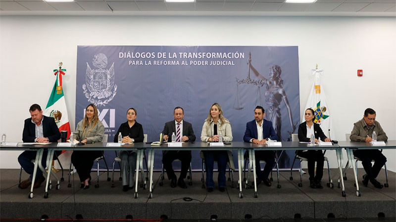 Diputados de Morena, PVEM, PT y MC se reúnen con el presidente del TSJ de Querétaro 