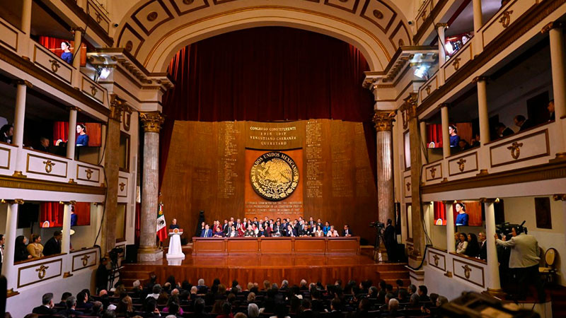 En conmemoración del 108 Aniversario de la Constitución de 1917, Claudia Sheinbaum destaca a México como país libre  