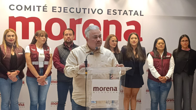 Llegaremos unidos al 2027, asegura líder de Morena en Michoacán 