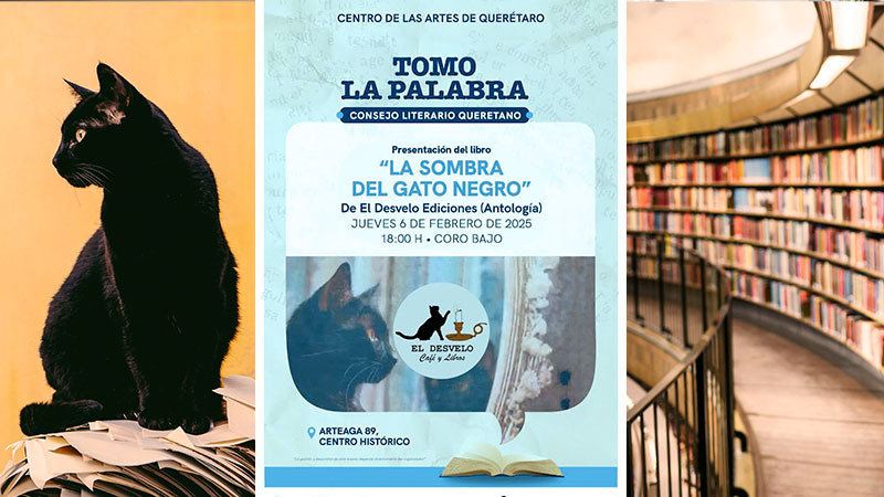 Se presentará en el CEART el libro “La sombra del gato negro”, como parte de la cartelera ciudadana Tomo la Palabra 