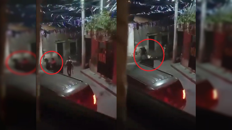 Difunden video de "levantón" a dos personas en noche de terror en Queréndaro, Michoacán 