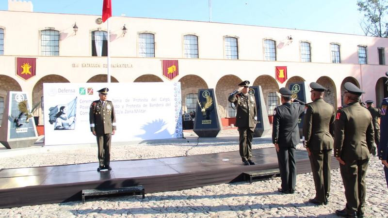 Toma protesta Héctor Francisco Morán González como comandante de la 21/a. Zona Militar  