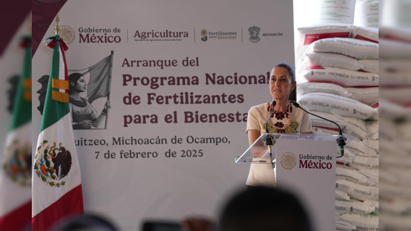 "Cosechando Soberanía" arrancará en Michoacán, adelanta Claudia Sheinbaum 