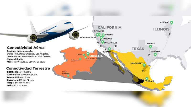 Aeropuerto de Morelia arranca 2025 con cifras históricas 