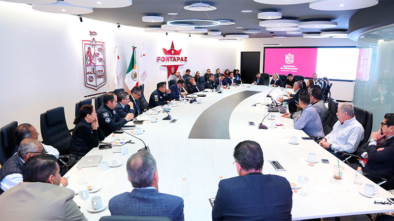 La SSP y Mesa ciudadana de Seguridad y Justicia refuerzan esquema de seguridad en Michoacán 