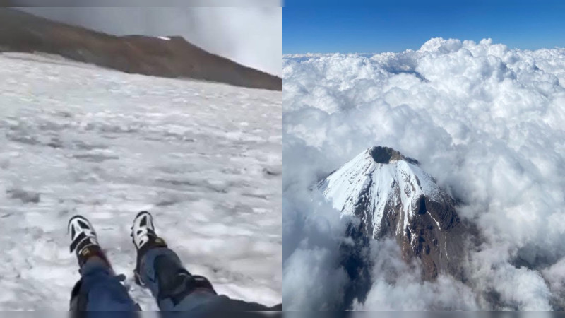 Deportista graba su propia muerte al intentar bajar el volcán Pico de Orizaba en bicicleta: Buscan rescatar su cuerpo 