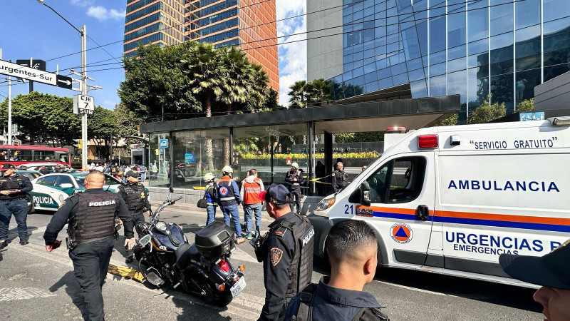 Abaten a asaltante en pleno Insurgentes Sur de la Ciudad de México; intentó robar a una mujer 