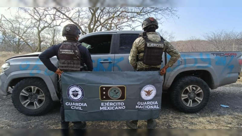 Da SSP Michoacán golpe a robacoches: Recupera 26 vehículos y detiene a 8 personas 