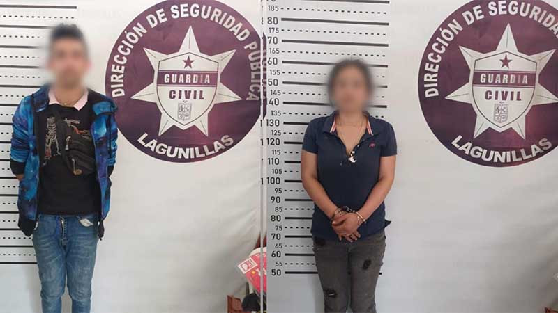 En Lagunillas, Michoacán detienen a pareja en posesión de droga 