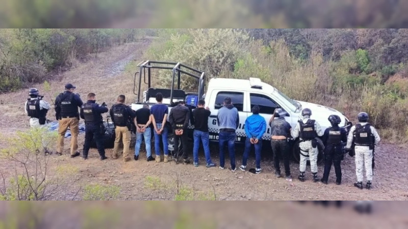 Procesan al "Panchillo" y seis de sus pistoleros detenidos en Pátzcuaro, Michoacán 