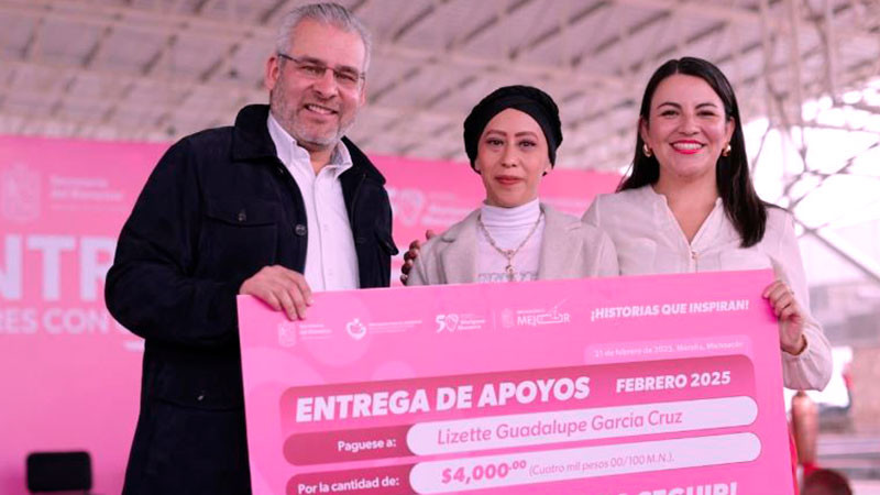 Bedolla garantiza apoyos económicos para mujeres con cáncer 