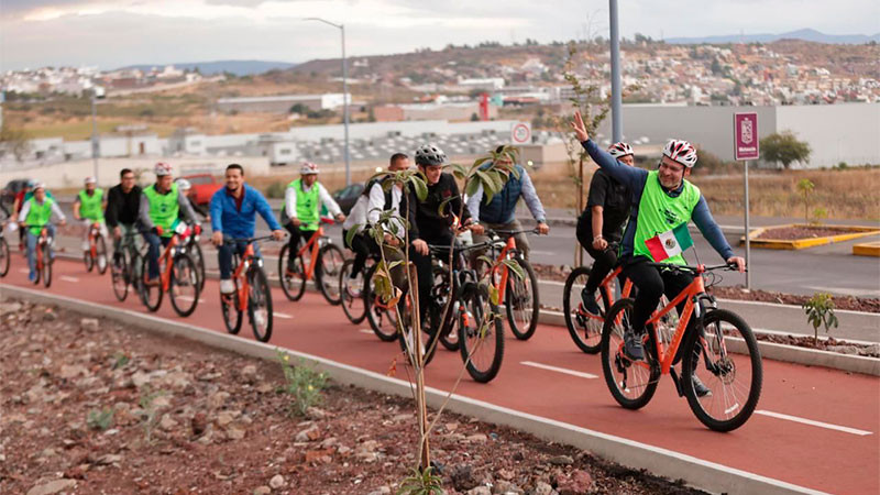 ¡A rodar! Fomenta Bedolla carrera ciclista contra las adicciones 