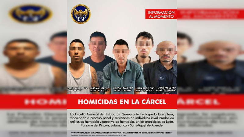 Detienen y vinculan a proceso a generadores de violencia en Guanajuato 