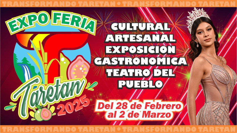  Música, gastronomía y cultura en la Expo Feria Taretan 2025