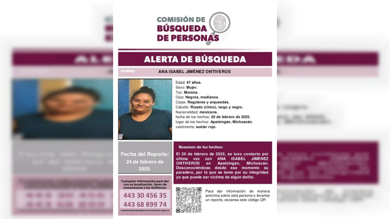 Buscan a familia de Jalisco desaparecida en Michoacán 