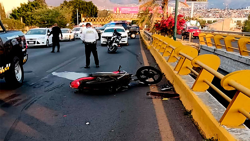 Pierde la vida motociclista en Morelia, Michoacán 