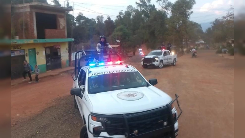 Autoridades federales abaten a dos presuntos delincuentes en Uruapan, Michoacán  