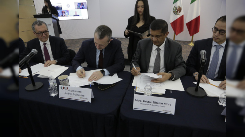 México e Italia firman carta para fortalecer combate al crimen organizado internacional 