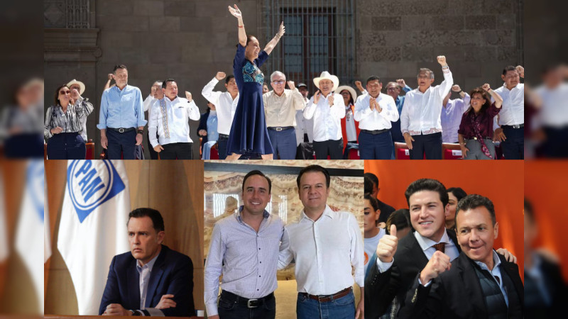 ¡Fuera máscaras!: Cinco gobernadores de oposición se suben al templete con la Presidenta, en “Sheinbaum Fest” en el Zócalo 