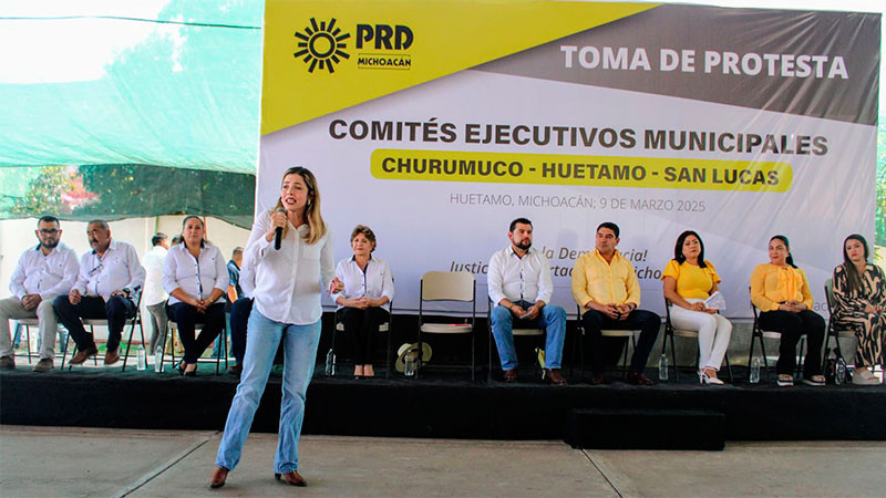 Desde Huetamo, convoca Brissa Arroyo a la unidad partidista 