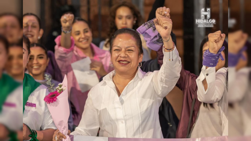 Jeovana Alcántar, encabezó la Marcha Pacífica “Ola Violeta” que se llevó a cabo en el marco del Día Internacional de la Mujer