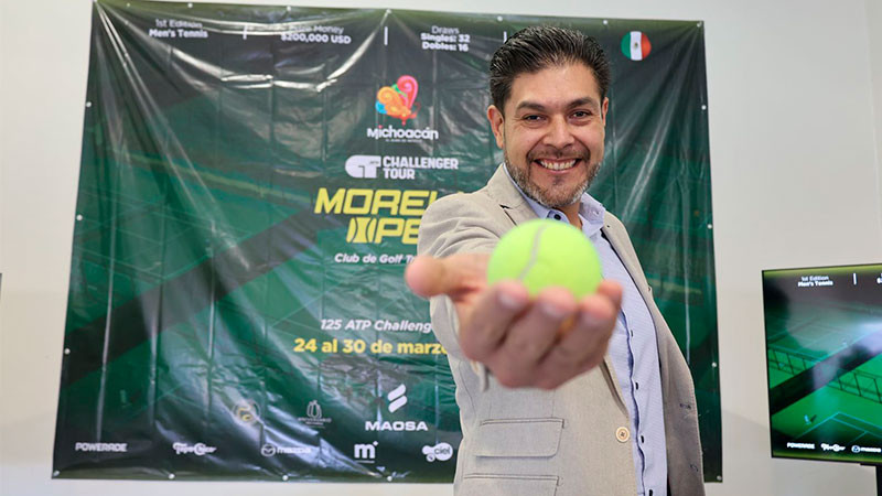 Michoacán, sede del torneo de tenis Morelia Open Challenger Tour 