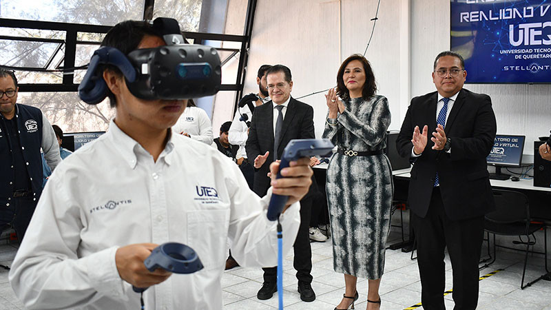 Inauguran Laboratorio de Realidad Virtual y Sala Experiencia en la Universidad Tecnológica de Querétaro  