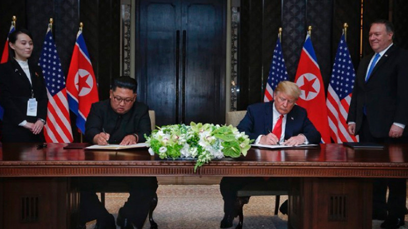 Afirma Trump que mantiene una "excelente relación" con Kim Jong-un 