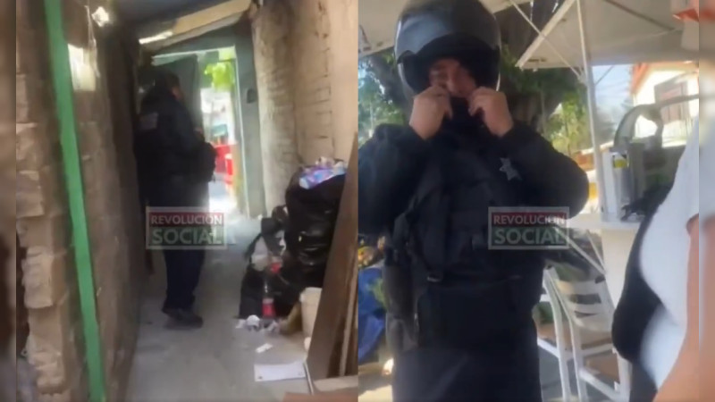 Nuevo escándalo en la Policía Auxiliar de Michoacán: Agente persigue y toma fotos de una menor en Morelia 