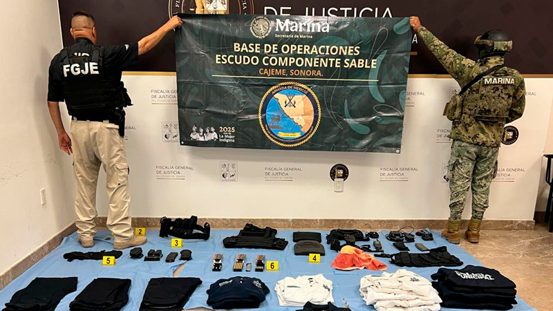 Caen 5 en posesión de armas y equipo táctico en Sonora 