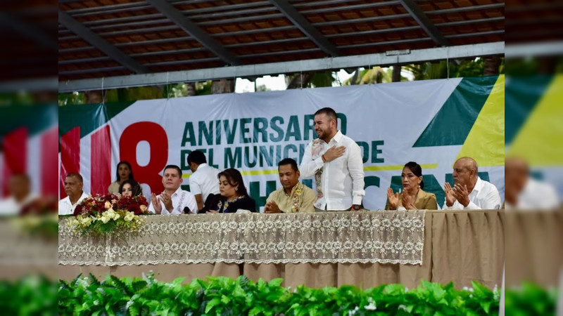 Celebra Reyes Galindo 118 años de La Huacana como municipio 