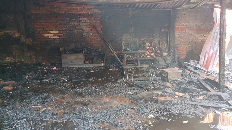 Se incendia vivienda en Zamora, Michoacán; solo hubo daños materiales  