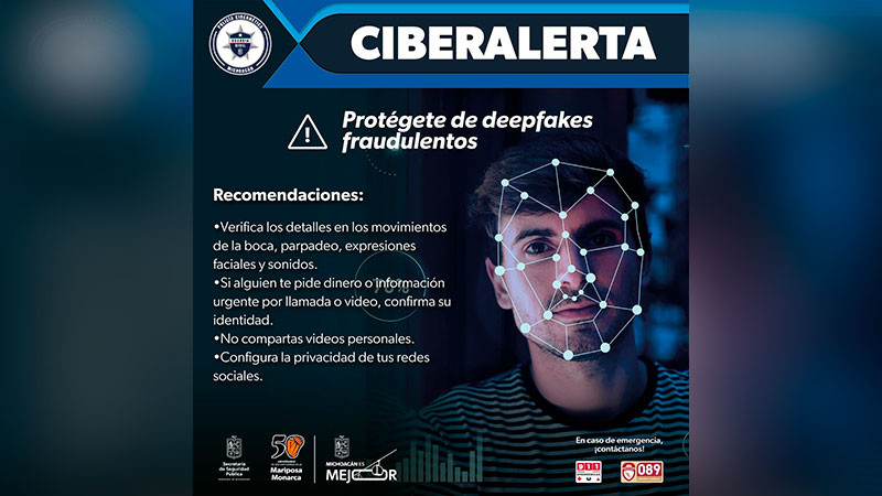 La SSP Michoacán alerta sobre uso de Inteligencia Artificial para suplantación y extorsión 